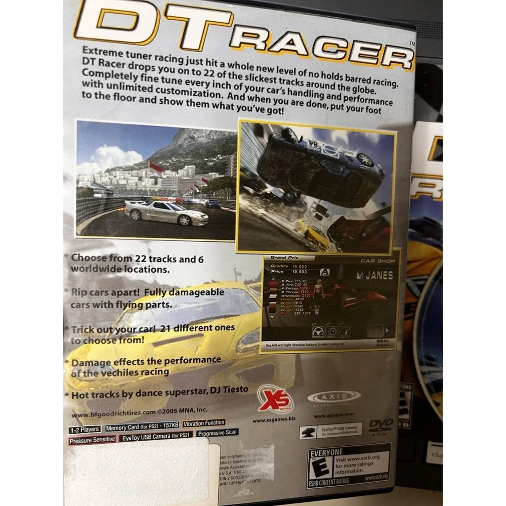 DT‎ Racer Sony PlayStation 2 PS2 Game CIB Complete with Manual XS Games NTSC